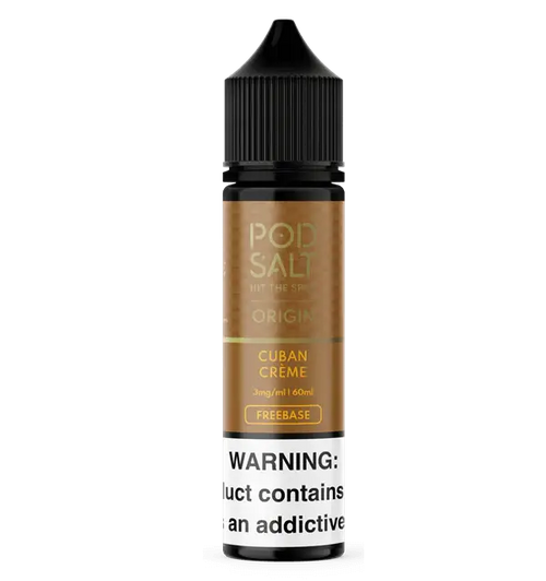 Cuban Creme - Origin Pod Salt | 60ML | 3MG 6MG | La Dolce Vape La Dolce Vape