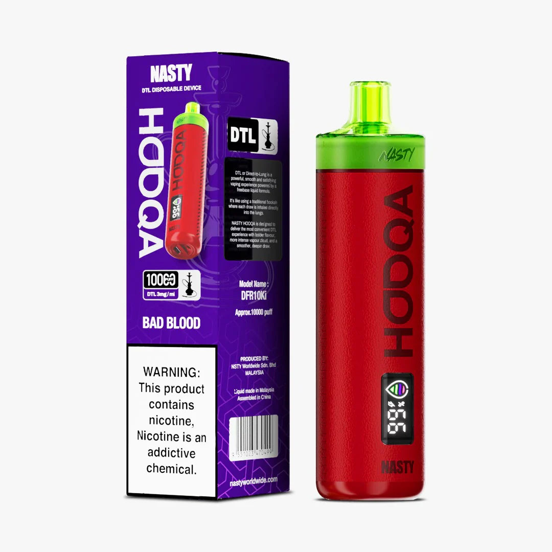 Nasty HOOQA DTL 10k puff | 3MG | Disposable | La Dolce Vape Indian Vape