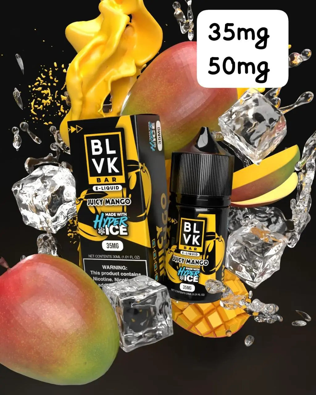 Juciy Mango Hyper Ice - BLVK Bar | 30ML | 35MG 50MG | La Dolce Vape La Dolce Vape