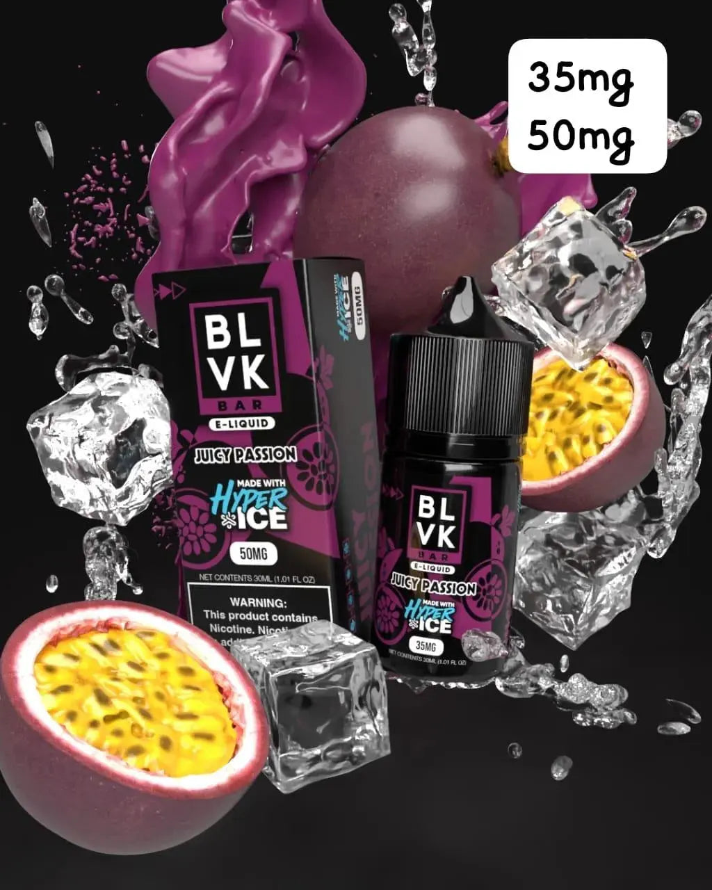 Juicy Passion Hyper Ice - BLVK Bar | 30ML | 35MG 50MG | La Dolce Vape La Dolce Vape