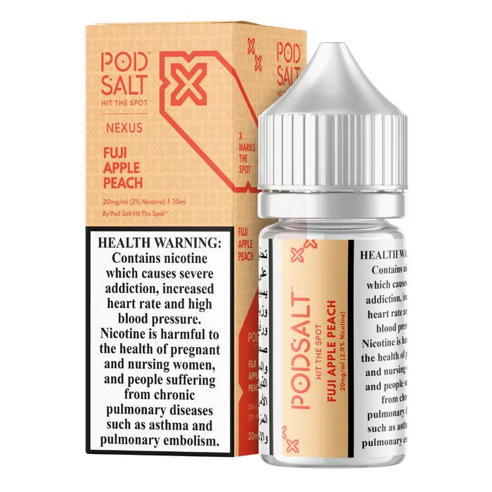 Fuji Apple Peach - Pod Salt Nic salt | 30ML | 20MG 50MG | La Dolce Vape Indian Vape
