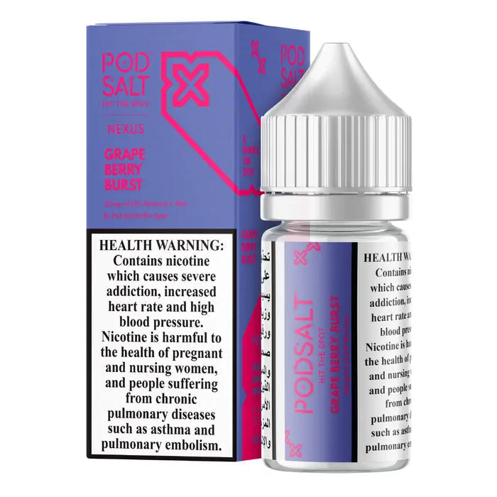 Grape Berry Burst - Pod Salt Nic salt | 30ML | 20MG 25MG 50MG | La Dolce Vape Indian Vape