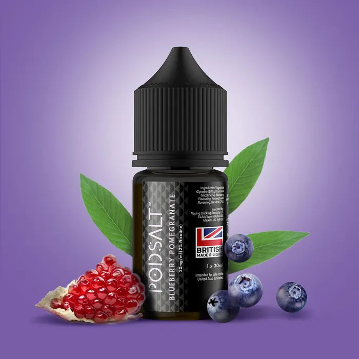 Pod Salt - Blueberry Pomegranate Nic Salt | 30ML | 20MG 25MG 50MG | La Dolce Vape Indian Vape