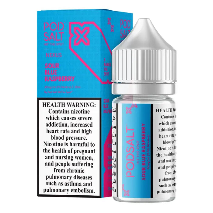 Sour Blue Raspberry - Pod Salt Nic salt | 30ML | 20MG 25MG 50MG | La Dolce Vape Indian Vape